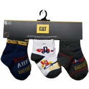 Wholesale - 6pk INFANT BOYS HEAVY DUTY SNOOZER QTR SOCKS, UPC: 193159158224